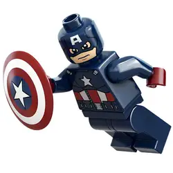 SingleSale Капитан Америка 3 Стив Роджерс гражданская война Minifig Marvel Super Heroes Мстители модель строительные блоки детские игрушки
