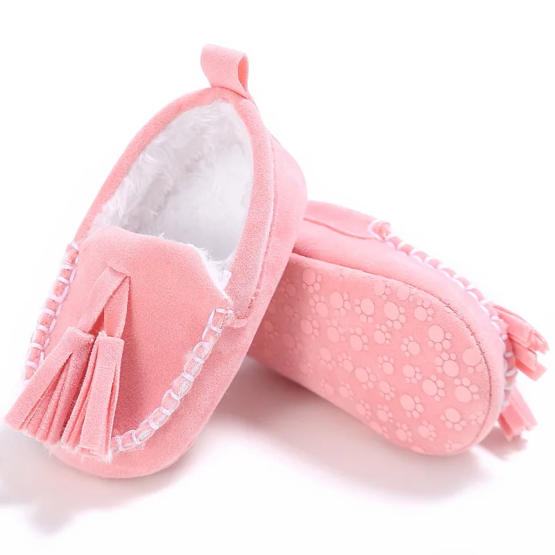 Cute Newborn Infant Girls Boys Winter Warm New Fringe Snow Shoes Baby