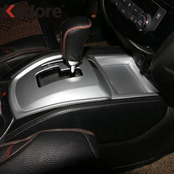 

For Nissan X-trail X trail T32 2014-2019 AT Carbon Fiber Gear Shift Panel Cover Car Decoration Trim Interior Accessories Sticker
