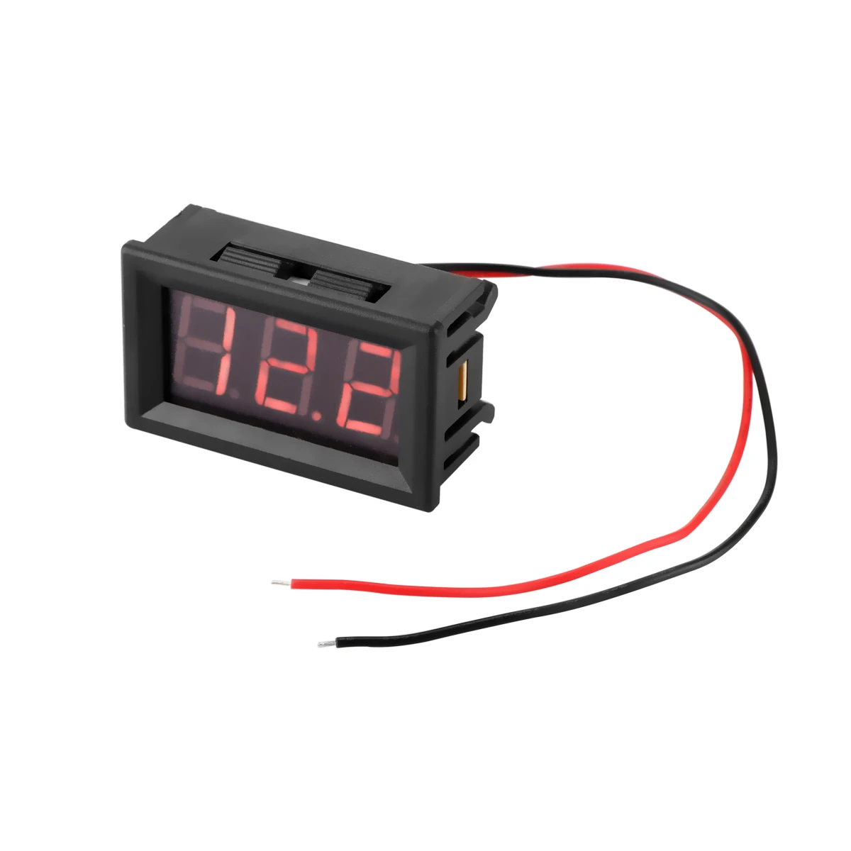 LED 3-Digital Display Voltmeter Car Motorcycle Voltage Gauge Panel Meter 4.5-30V 