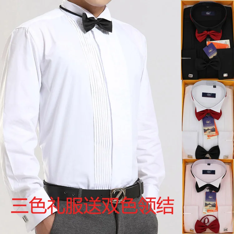 Add long sleeve to wedding dress shirts Add long sleeve to wedding dress shirts