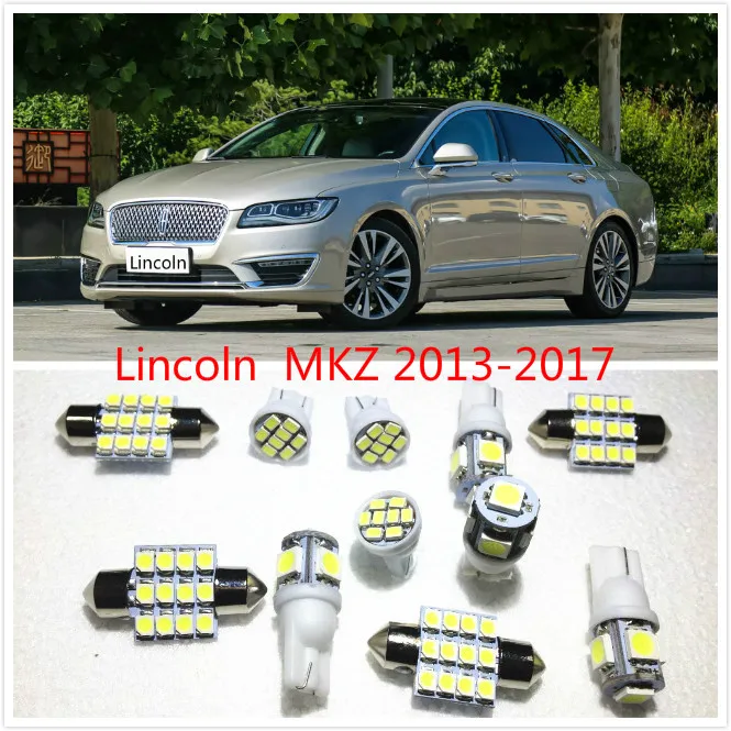 

11 set White LED Lights Interior Package 10 & 31mm Map Dome For Lincoln MKZ 2013-2017