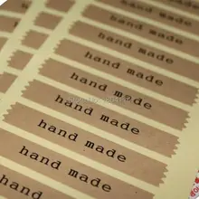 100 шт./лот 7,2*1,2 см DIY Скрапбукинг этикетки из крафт-бумаги стикер s ручной печати для конвертов стикер