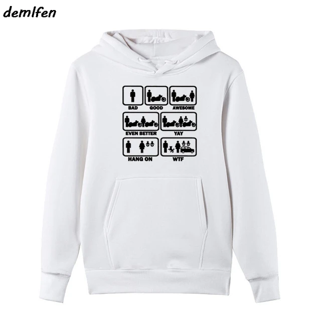 funny motorbike hoodies