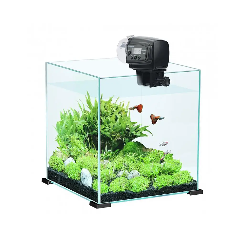 Buy LanLan 65mL Automatic Fish Feeder for Aquarium Fish Tank Auto Feeders with