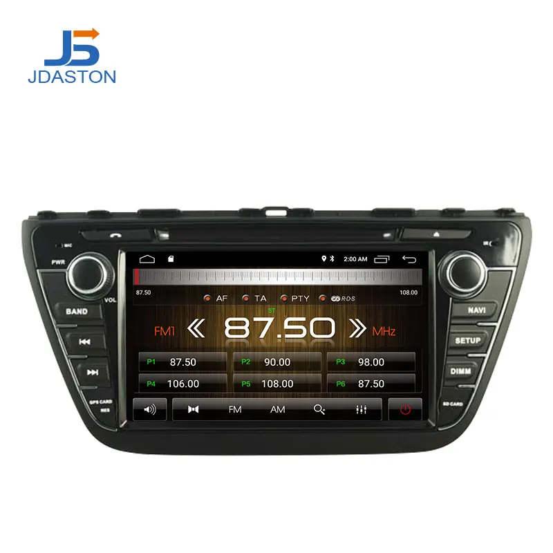 Clearance JDASTON Android 9.1 Car DVD Player For Suzuki SX4 S-Cross 2014 2015 2016 Multimedia GPS Navigation 2 Din Car Radio Stereo audio 3