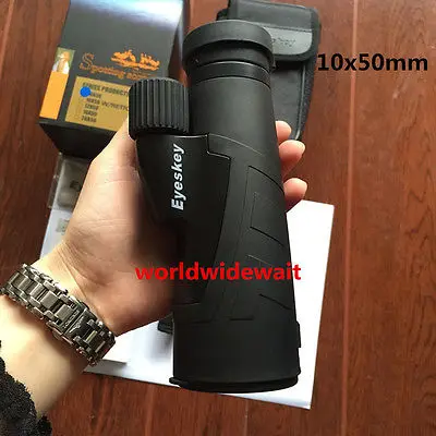 New 10x50 Waterproof Monocular Spotting Scope Telescope with Adapter New 10x50 Waterproof Monocular Spotting Scope Telescope with Adapter