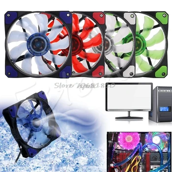 

3-Pin/4-Pin 120mm PWM PC Computer Case CPU Cooler Cooling Fan with LED Light NEW Whosale&Dropship