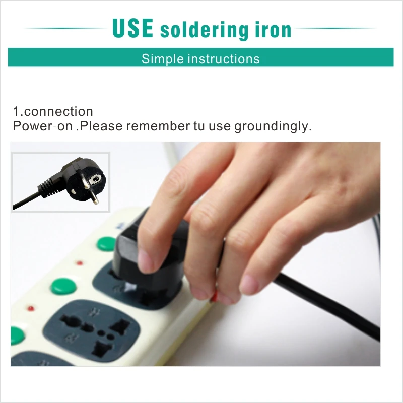 Electric Soldering iron 90W CXG LCD Adjustable Temperature EU plug Welding Solder Station Heat Pencil Soldering iron (15)