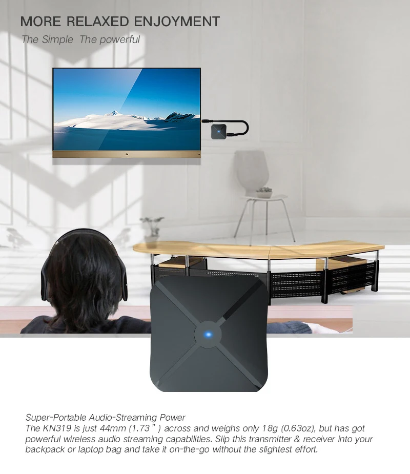 2 In 1 Audio Bluetooth Adapter Receives Transmit Transceiver Receiver Transmitter 4.2 3.5mm PK B6 | Электроника