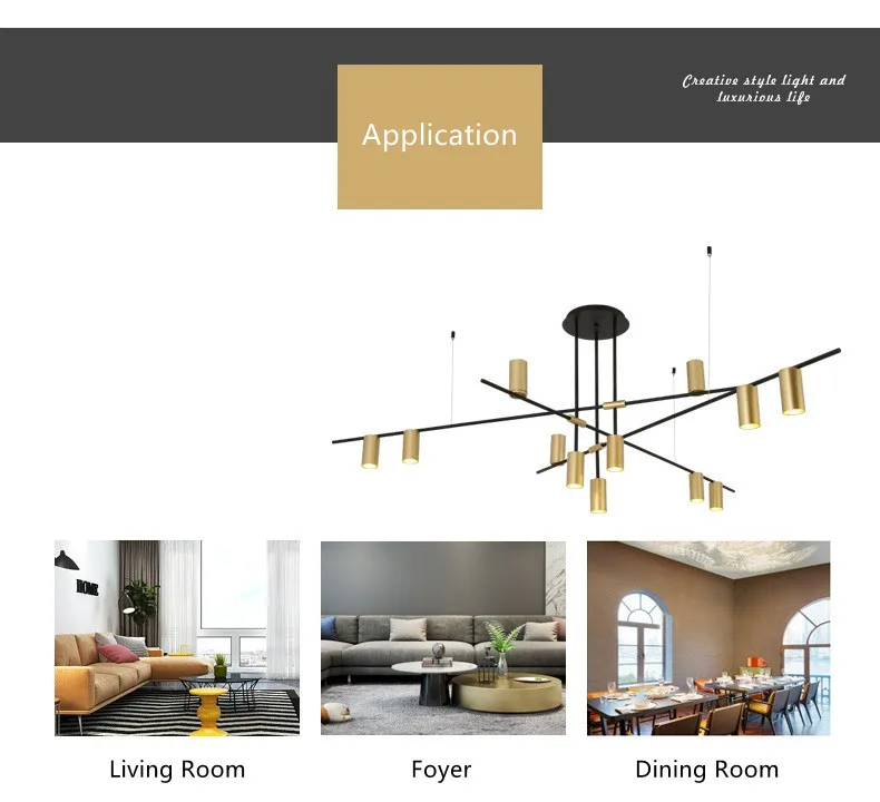 Modern Nordic Led Chandelier Lighting Living Room Kitchen Lustre Art Deco Chandeliers17