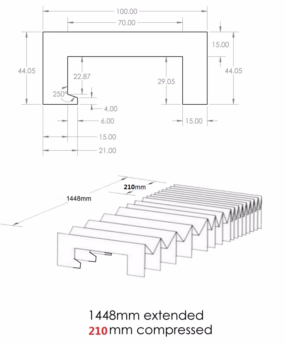 Специальная настройка защиты ниже для станков с ЧПУ 100mmx44.05mmxLmax1448mm|Станок| |