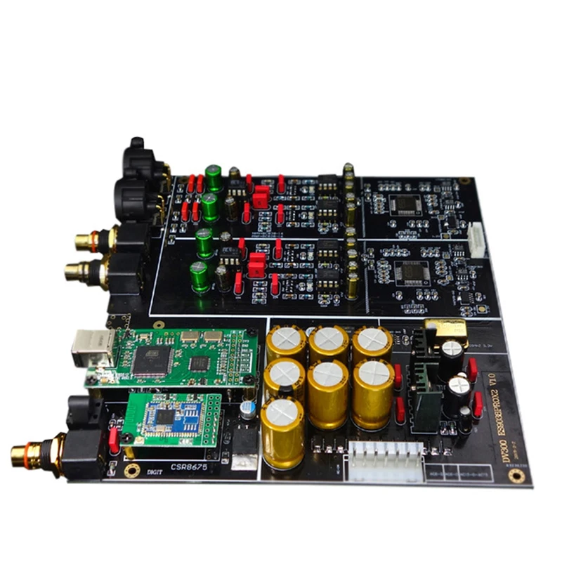  Lusya Dual-core ES9038PRO*2 DAC decoder CSR8675 Bluetooth 5.0 APTX-HD Coaxial fiber Input With Scre