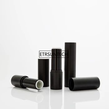 

500pcs 3.5g lipstick tubes Rubbery Black color Empty lipbalm tube DIY cosmetic packing container 12.1mm F3290