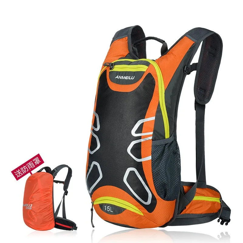 Bolsa da Motocicleta Capacete à Prova Água com Capa de Chuva Anmeilu Ciclismo Respirável Mochila Bolsa Dwaterproof 7 Cheap Sistemas de transporte
