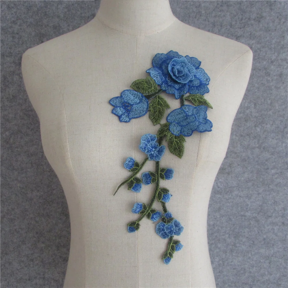 

wholesale sell high quality 1pc Lace Collar Beautiful Flower and Heart Venise Lace Applique Trim Lace Fabric Sewing Supplies