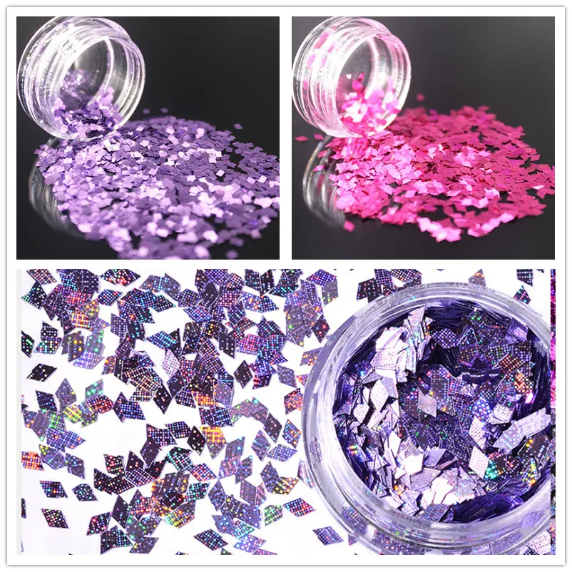 

1pcs Violet Modeling Clay Sequin Glitter Filler Fluffy Slime Box Toys Children Charms Lizun Kit Accessories Funny Gift