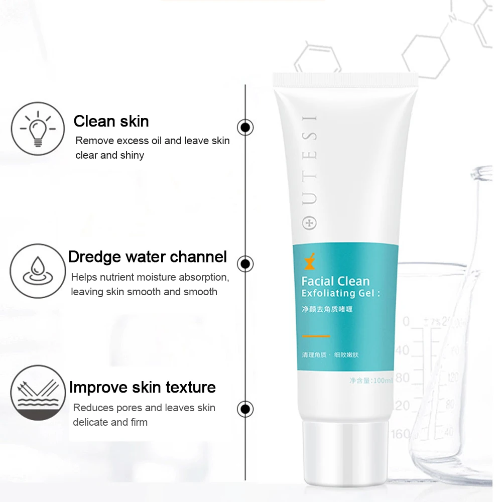 Face Skin Care Gentle Exfoliating Gel Soften keratin Deep Cleansing Pore Blackhead Removal Wash Face Scrub Cleaning cream TSLM2