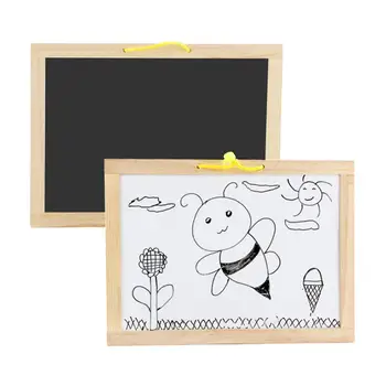 

Hanging Multi-function Wooden Double - Sided Writing Board Hanging Drawing Board Learning Educational Toys