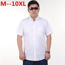 10XL 8XL 6XL 5XL männer leinenhemd casual hemd der männer kurz hülse dünnen atmungs schlanken blauen hemden männer kleidung Plus größe große größe