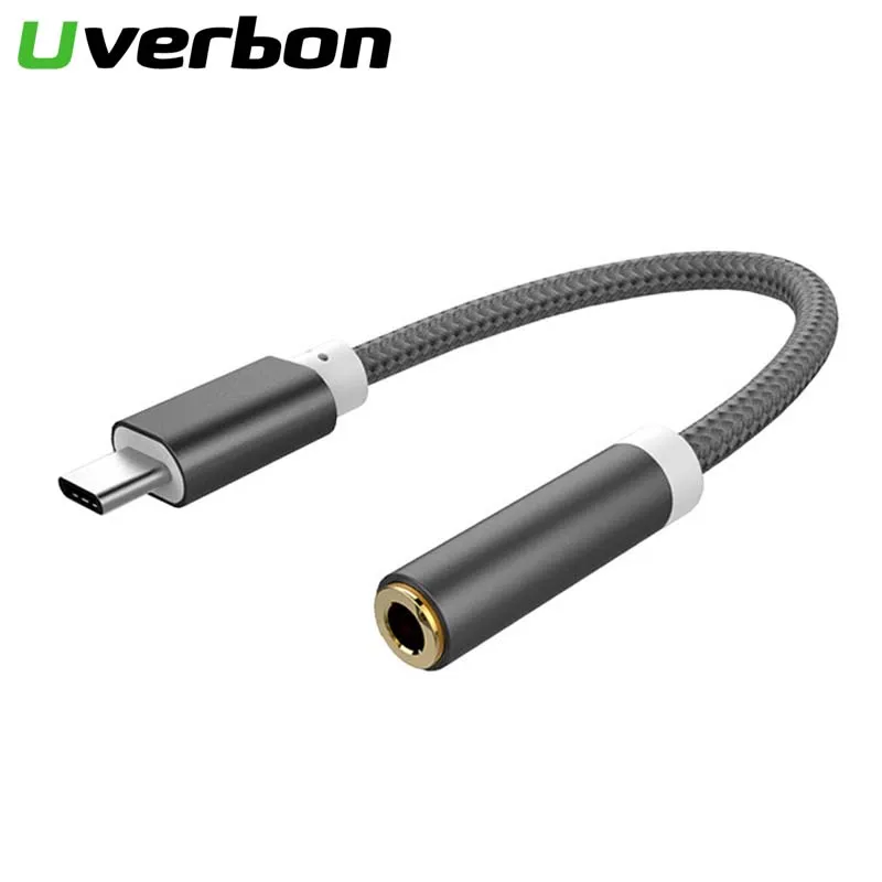 Type C 3.5 Audio Adapter Usb Typec Male To 3.5mm Jack Female Converter Headphone Cable For Letv