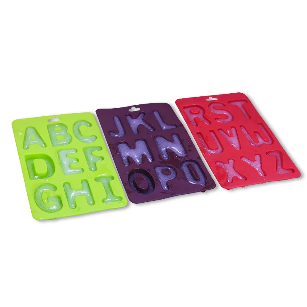 

Silicone Chocolate Molds Cake Tools 3Pcs / Set Of Letters Silicone Handmade Cake Decoration DIY Mold Bakeware cookie stencil+5$