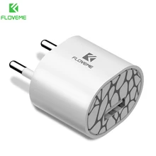 FLOVEME Универсальный USB Зарядное устройство для Samsung Galaxy S8 S9 плюс Портативный дорожное быстрое зарядное устройство адаптер для iPhone X, 8, 7, 6, 6 S, Plus, 5, 5S