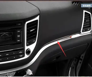 

lane legend case For LHD Hyundai Tucson 2016 Black Logo Stainless Steel Console Trim Center Console Panel Side Decorative