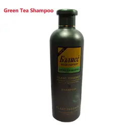 Бэлucc Шампунь анти-офф волос питательный против перхоти зеленый чай шампунь