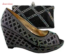 Fashion italian shoes and bags sets to match for african women Free Shipping doershow size 38