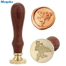 Mogoko 2018 New Wax Seal Stamp Retro Wood Classic Sealing Wax Seal Stamp Decorative Antique Stamp Happy Valentine’s Day / Cupid