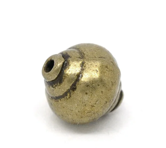 

DoreenBeads Zinc metal alloy Spacer Beads Lantern Antique Bronze Color Plated About 8mm(3/8")x 8mm(3/8"),Hole:Approx 1mm,7 PCs