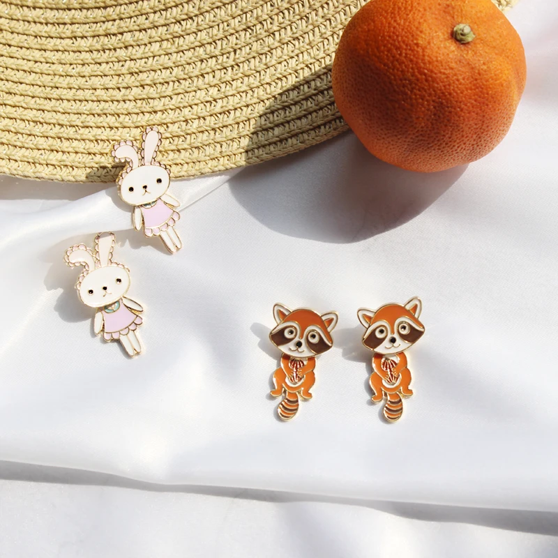 KingDeng Cute Fox Кролик Серьги Для Женщин Модные украшения 2020 Корейские Начальные
