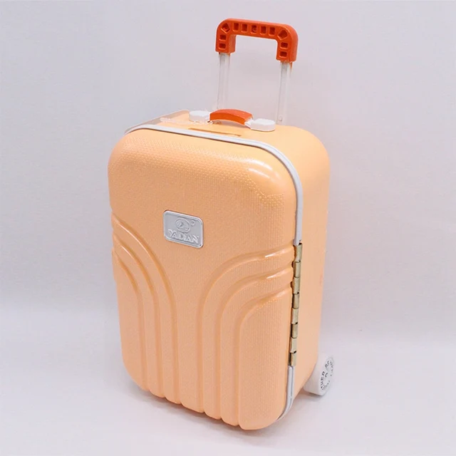 17*12cm New Baby Travel Suitcase Pink Silver And Orange Suitcase For