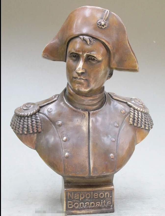 

12"Western Art Bronze sculpture Napoleon Bonaparte statue nepoleon God of War
