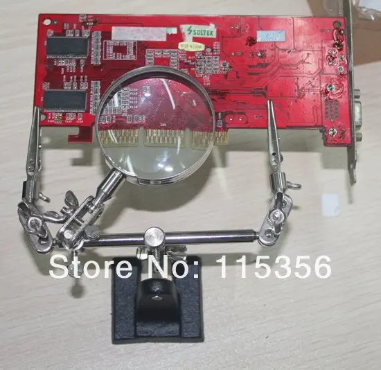 

New BEST-168Z Desktop magnifying glass with clip for cell phone SMD repair soldering tool