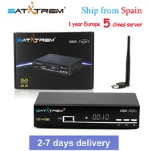 PK V8 SUPER Satellite Receiver X800 Super DVB-S2 1080P USB Wifi Antenna For 1 Year Europe Cccam Server Spain Italy Polish TV