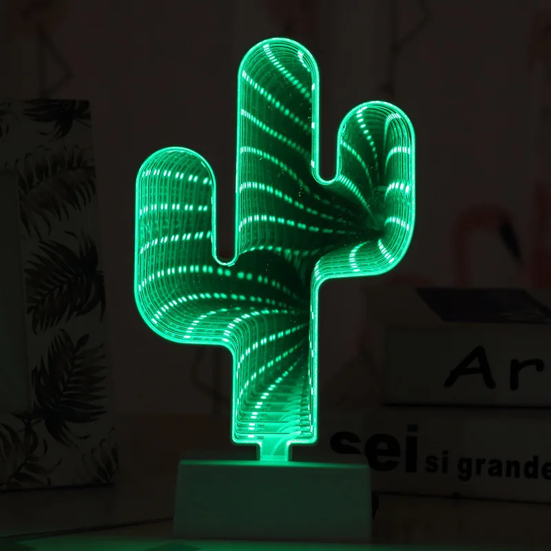 Ascher New LED 3D Tunnel Neon Holiday Lighting Flamingo Mermaid Cactus Christmas Tree Cloud Star Table Night Lamp Kid Gift Decor Ascher New LED 3D Tunnel Neon Holiday Lighting Flamingo Mermaid Cactus Christmas Tree Cloud Star Table Night Lamp Kid Gift Decor