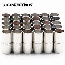 Comeown 5 шт. сильные магнитные замочки в розницу Подходит для от 3/4/5/6/7/8/10/12/15 мм круглого кожаного ремешка, Браслеты ожерелья с торцевыми крышками для изготовления ювелирных изделий