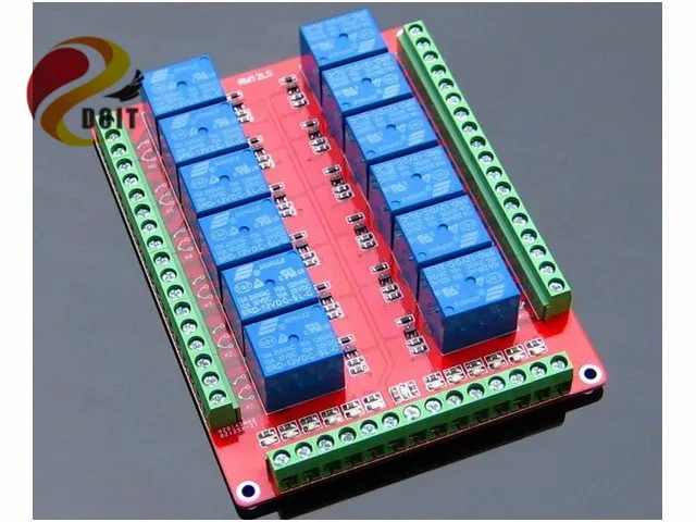 Doit 12 релейный модуль канала низкого уровня триггера 5 В 12 В 24 В робот Raspberry Pi R3 DIY RC игрушка развития борту Beaglebone