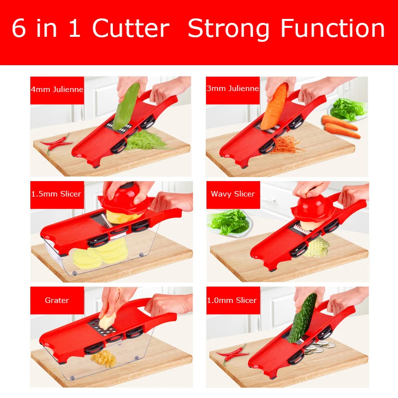 6 in1 нож для нарезки, чистки овощей тесак нож для нарезки картофеля моркови шред кухонные принадлежности Кухонные гаджеты терка для овощей