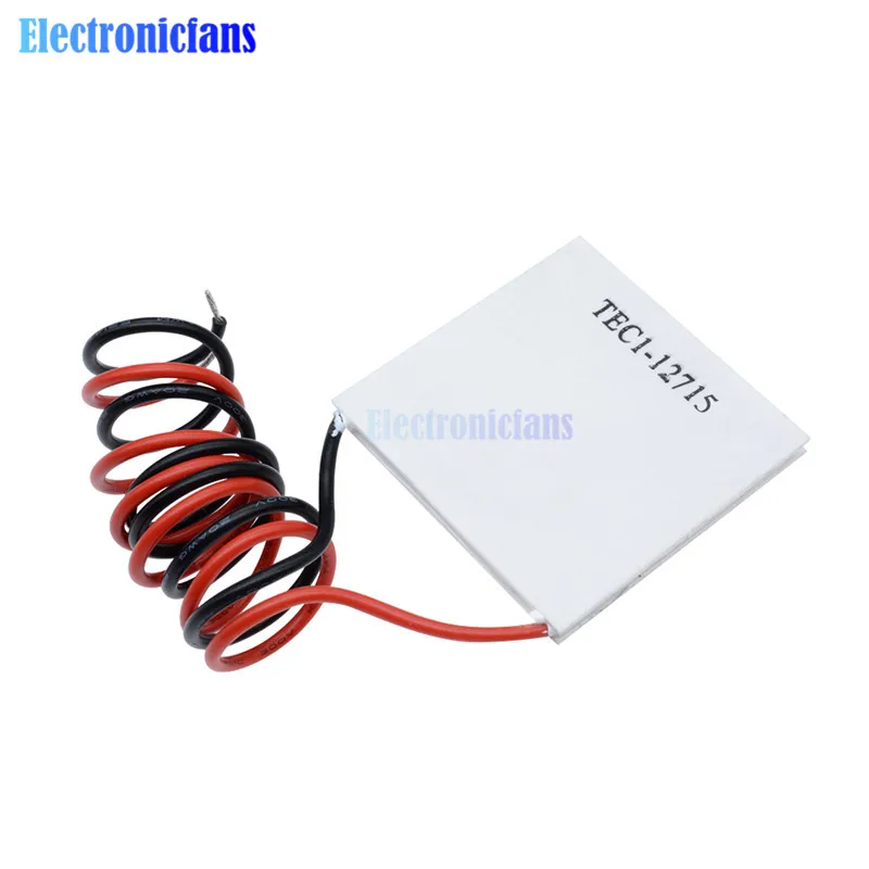 

5PCS TEC1-12715 Heatsink Tec Thermoelectric Cooler Cooling Peltier Plate Module 40*40MM 12V Peltier Elemente Module