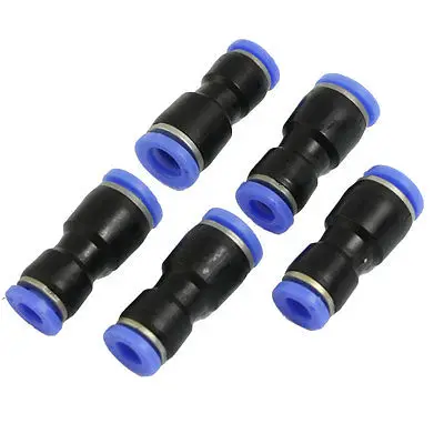 

5 Pcs 6mm to 8mm Straight One Touch Push In Quick Fittings