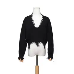 2018 новый осенний свитер Для женщин Мода Дизайн нерегулярные кисточкой Свитеры для женщин и Пуловеры для женщин Sexy Глубокий V Средства ухода