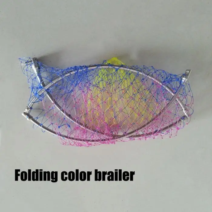 Malha de Arame Rede de Pesca de Dobramento Novo Aço Inoxidável Cabeça Brailer Cola Rodada Saco Sniggle Monofilamento 50 cm 6 High Quality Esporte e Lazer