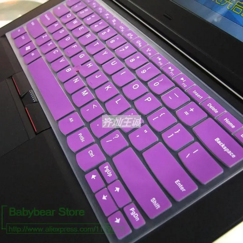 Силиконовая клавиатура защитный чехол для Lenovo IBM ThinkPad Edge E30 E40 E50 E13 E420 E31 E420S E425 E320 E325 край 13 S420 - Цвет: purple