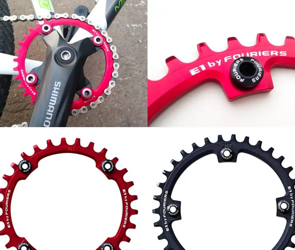 

Fouriers CNC Single Chainring P.C.D 104*4mm Bike Bicycle Chain Ring 1 System Compatible For S H I M A N O Narrow-wide Tooth