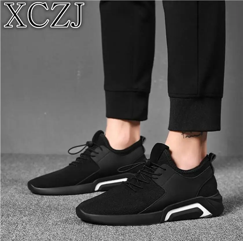 

XCZJ 2019 new warm shoes men's Korean version of the trend of England versatile cotton shoes black casual men's shoes