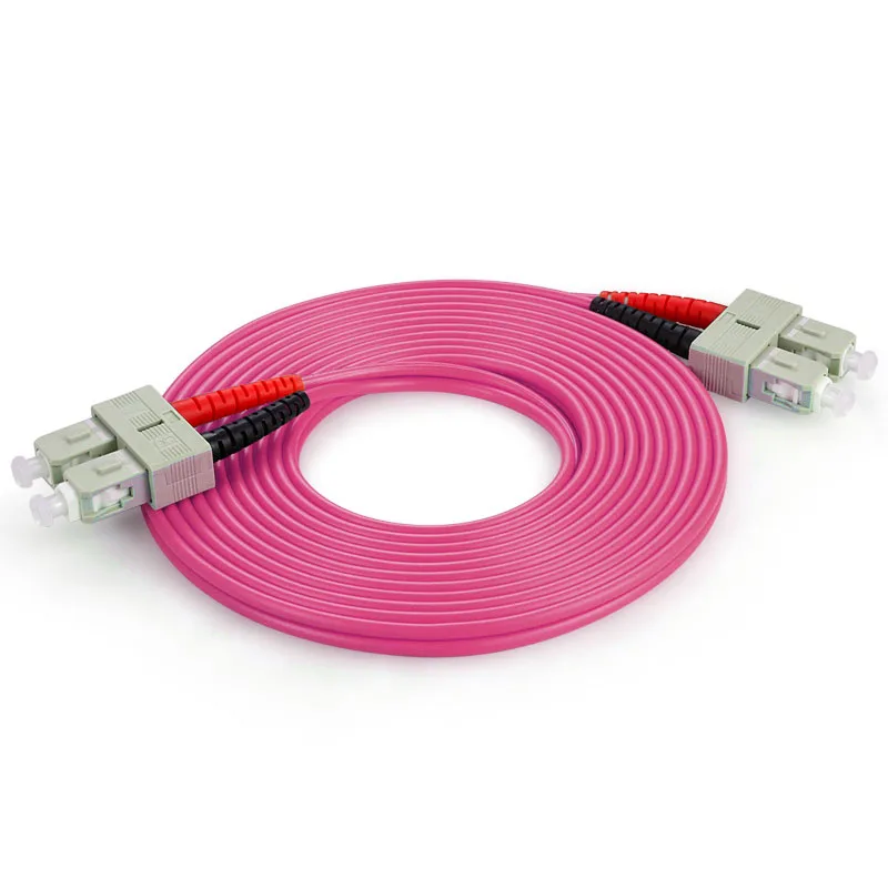 SC в SC 40 ГБ оптимизированный лазером многомодового волокна Соединительный кабель OM4 SC/UPC для SC/UPC Волоконно-оптический патч-корд 1 м 2 м 3 м 5 м 10 м