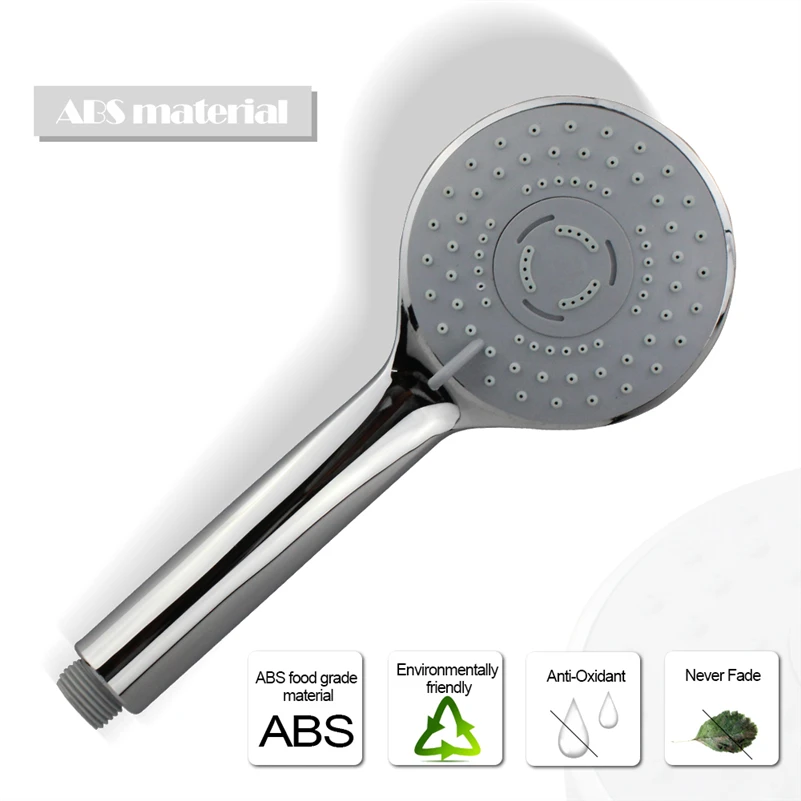 

Round ABS 3 Mode Handheld Shower Head water Saving High Pressure Chrome Plating hsh0015c